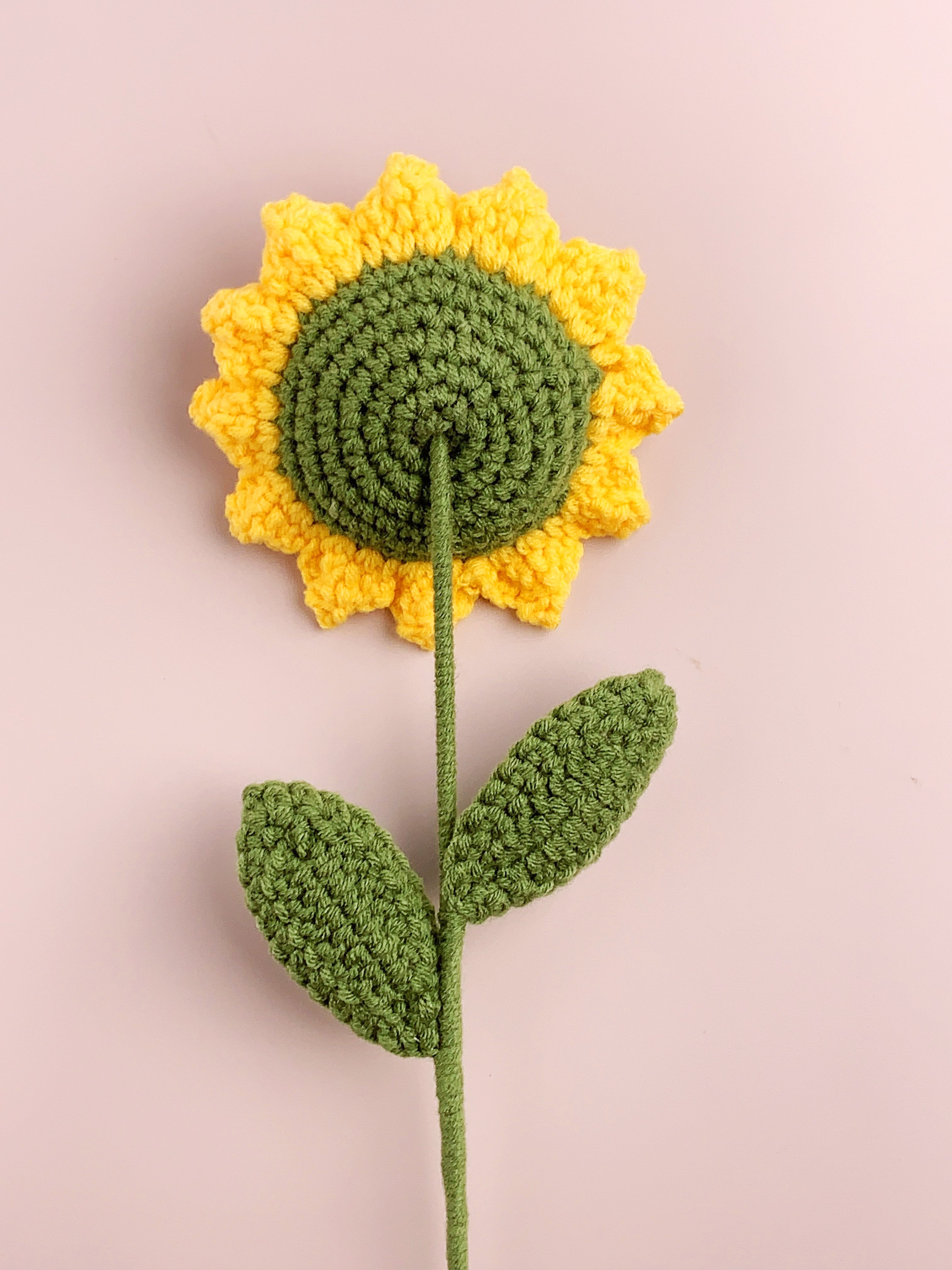 Sunflower Handmade Crochet Flower