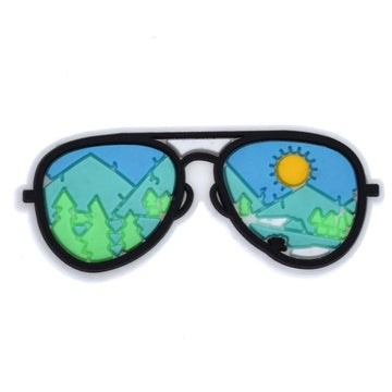 Mountain Landscape Aviator Sunglasses
