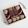10-Piece Luxury Christmas Ornament Gift Set – Mixed Shapes