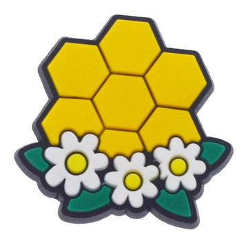 Yellow Honeycomb & White Daisies