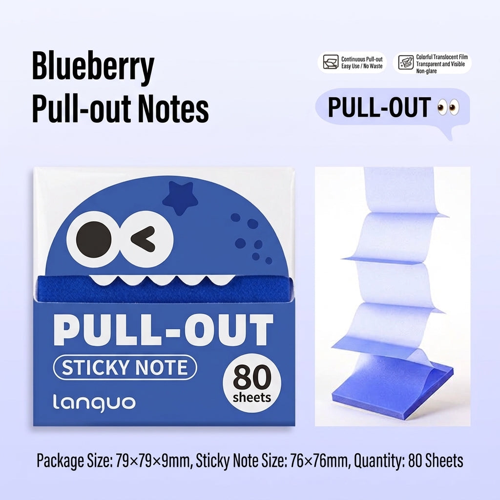 Fruit Friends Pull-Out Sticky Notes