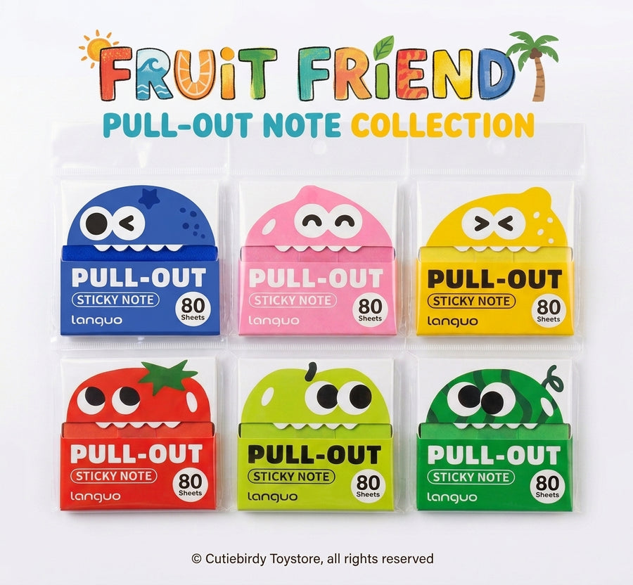 Fruit Friends Pull-Out Sticky Notes