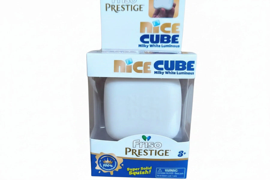 Milky White Dense Slow-Rise Squish Cube