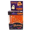 Halloween Orange Glitter Dense Slow-Rise Squish Cube