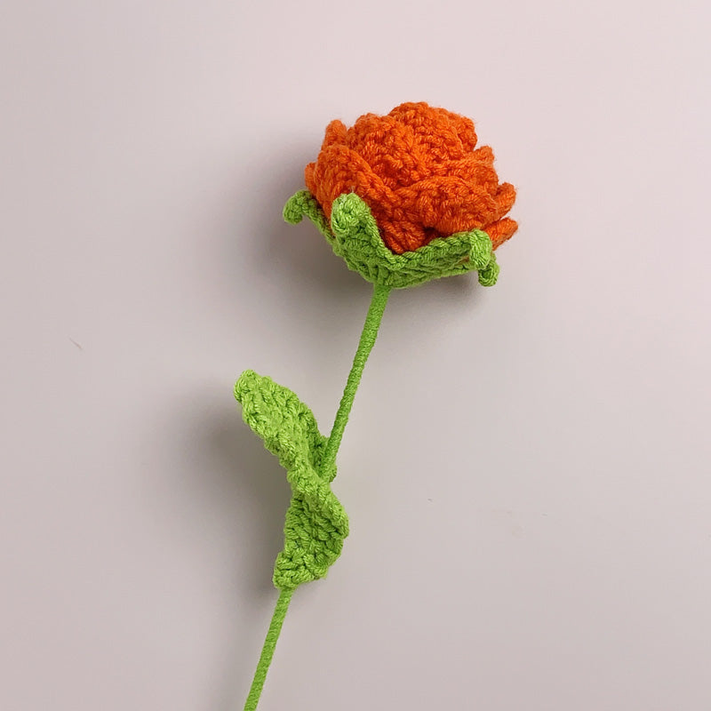 玫瑰－手工鉤針編織花
