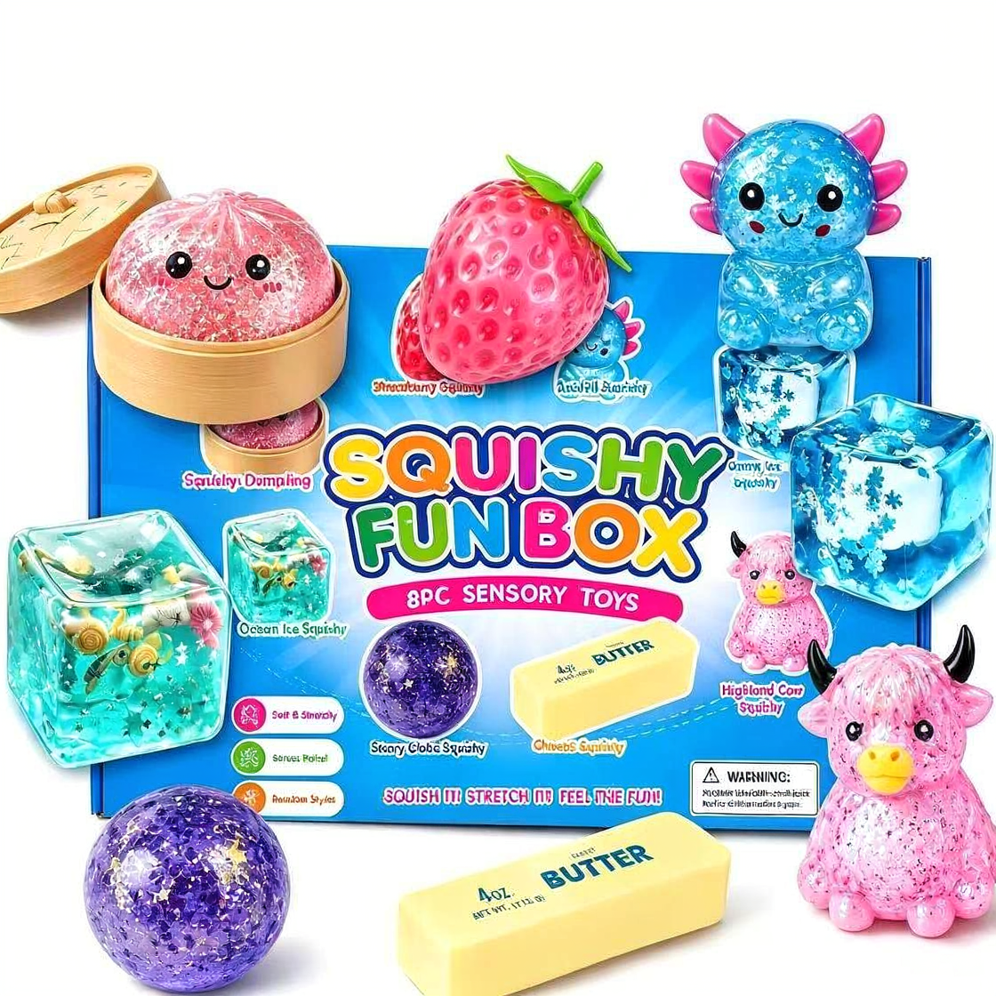 CutieBirdy™ Squishy Fun Box – Blue Box Edition