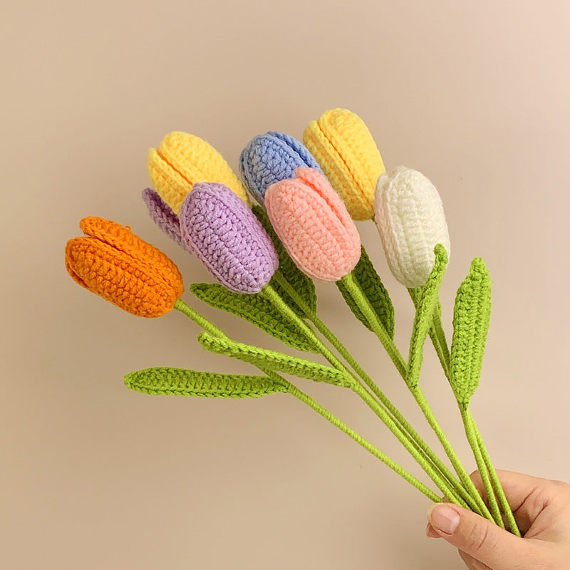 Tulip Handmade Crochet Flower