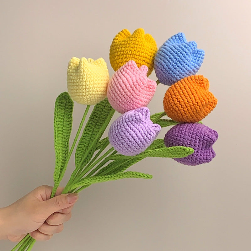 Plump Tulip Handmade Crochet Flower